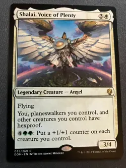 MTG Shalai, Voice of Plenty {Dominaria} - NM - Image 1