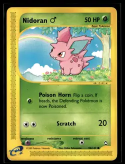 Nidoran M 96/147 Aquapolis Common Pokemon - Image 1