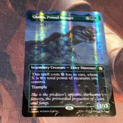 Ghalta, Primal Hunger X1 Mtg Foundation Nm Borderless Mana Foil - Image 1