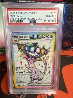 Pokemon Espeon ex SVP175 Scarlet & Violet Promo Holo EN 2025 PSA 10 - Image 1