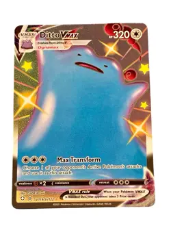 Pokemon Ditto VMAX SV119/SV122 Shining Fates Shiny Vault Holo Shiny Rare 320HP - Image 1