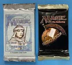 *Lot of 2 Factory Sealed* Magic the Gathering “Ice Age Chronicles Booster Packs” - Image 1
