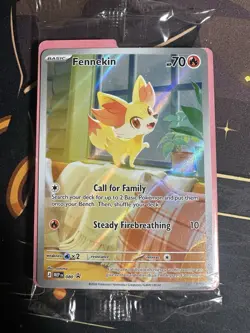 SEALED - Pokemon TCG Fennekin 080 - Black Star PROMO FULL ART Chaos Rising ETB - Image 1