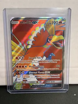 Ho-Oh GX 131/147 Ultra Rare Burning Shadows Pokemon Near Mint - Image 1