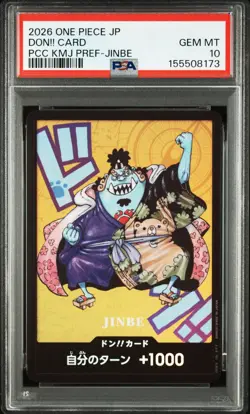 PSA 10 Jinbe DON!! Card Promo One Piece Japanese Kumamoto Prefecture - Image 1