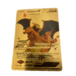 2022 POKEMON CHARIZARD V WILD FLAMES GOLD CARD 508HP MP - Image 1