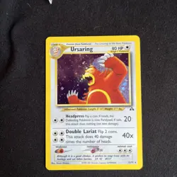 2001 Pokemon TCG Ursaring 15/75 Neo Discovery Holographic card - Image 1