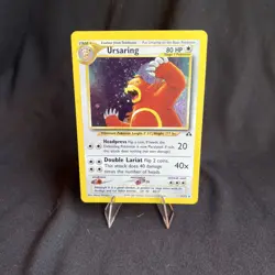 2001 Pokemon TCG Ursaring 15/75 Neo Discovery Holographic card - Image 2