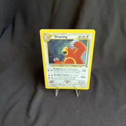 2001 Pokemon TCG Ursaring 15/75 Neo Discovery Holographic card - Image 3