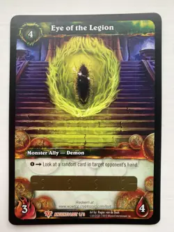 * Loot Card * Eye of the Legion * Unscratched * World of Warcraft TCG * - Image 1