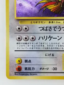 Pidgeot Japanese Pokemon card Nintendo Holo Rare NO.018 LV.40 HP80 F/S TCG - Image 5