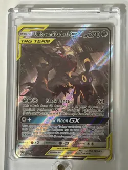 2019 Pokemon Sun & Moon Black Star Promo #SM241 Umbreon & Darkrai GX Tag Team LP - Image 1