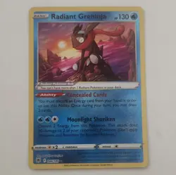 Pokemon TCG Radiant Greninja 2-Card Lot English 046/189 Holo Basic 2022 - Image 2
