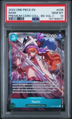 2024 ONE PIECE PREMIUM CARD COLLECTION -BEST SELECTION VOL.1- #036 NAMI PSA 10 - Image 1
