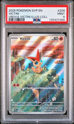 2025 Victini SVP 208 Pokemon Black Star Promo Card PSA 9 MINT SVP208 English - Image 1