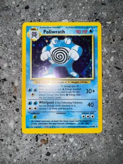 Pokemon TCG Cards Poliwrath 13/102 Base Set Holo Rare EXC-NM - Image 3