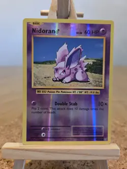 Pokemon Card Nidoran 43/108 Reverse Holo XY Evolutions - Image 1