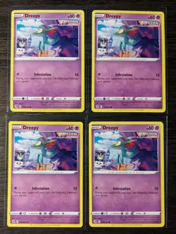 4x Dreepy 128/264 Pokemon card Fusion Strike common NM - Image 1