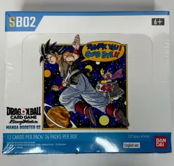 Bandai Dragon Ball Super Card Game Manga Booster 02 SB02 Booster Box English - Image 1