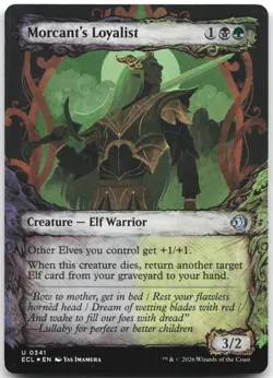 Morcant's Loyalist (Showcase) 341 Lorwyn Eclipsed Magic: The Gathering Foil NM - Image 1