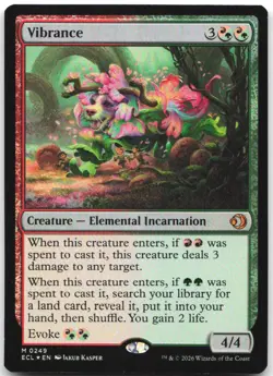 Vibrance 249 Mythic Lorwyn Eclipsed Magic: The Gathering Foil Near Mint - Image 1
