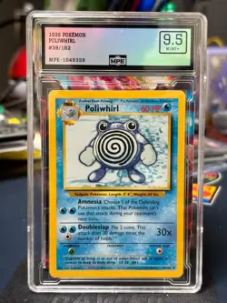 1999 Pokemon Poliwhirl 038/102 Base Set Regular TCG Vintage - Image 1