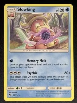 Slowking 55/214 SM - Lost Thunder Pokemon Card TCG - Image 1