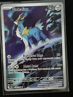 Cobalion 2025 Black Bolt #144/086 Illustration Rare Pokemon Card - Image 1