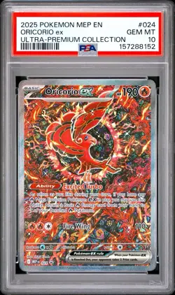 2025 POKEMON MEP ULTRA-PREMIUM COLLECTION #024 ORICORIO EX PSA 10 - Image 1
