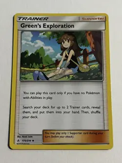 Green's Exploration 175/214 • Unbroken Bonds • Pokemon TCG • LP - Image 1