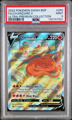 🔥Charizard V SWSH260 PSA 9 Sword & Shield Promo Holo 2022 Black Star 260 SWSH - Image 1