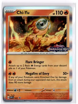 Pokemon TCG Chi-Yu (Prerelease) 057 Scarlet & Violet Stamped Black Star Promo - Image 1