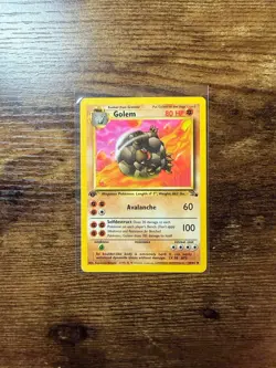 Golem 36/62 1st Edition Uncommon Fossil Vintage WOTC 1999 Pokemon NM - Image 1