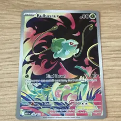 Pokemon Bulbasaur Illustration Rare 133/132 ME01 Mega Evolution Full Art Holo - Image 1