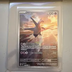 Pokemon TCG Latios 203/191 Sv08 Surging Sparks Illustration Rare Full Art Holo - Image 1