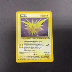 Zapdos 15/62 Holo Rare Fossil Pokemon Unlimited Holofoil LP - Image 1