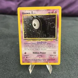 2001 Pokemon Unown A 14/75 Holo Rare Neo Discovery WOTC Vintage LP - Image 1