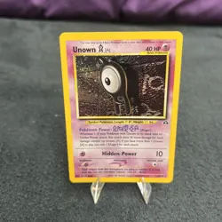 2001 Pokemon Unown A 14/75 Holo Rare Neo Discovery WOTC Vintage LP - Image 2