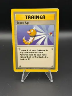Scoop Up 78/102 Rare Base Set Unlimited Pokemon Damaged - Image 1