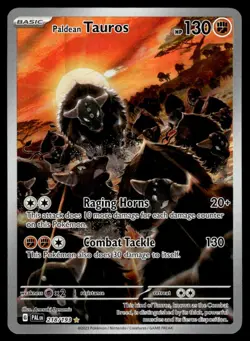 2023 SV02: Paldea Evolved Paldean Tauros - 218/193 Illustration Rare #218/193 - Image 1