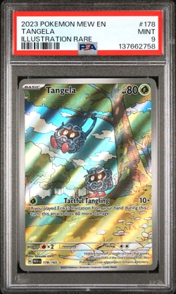 PSA 9 Mint 2023 Pokemon Mew En-151 #178 Tangela Illustration Rare 178/165 - Image 1