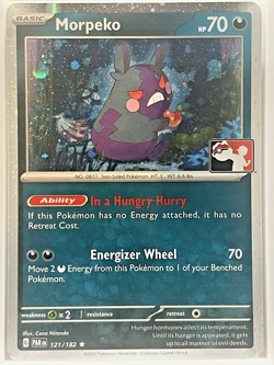 Cosmos Holo Morpeko 121/182 Holo Pokemon Play! Prize Pack Series 5 NM - Image 1