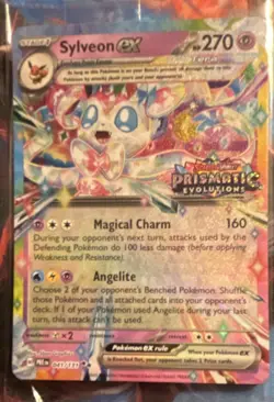 Pokemon Sylveon EX 041/131 Prismatic Evolutions Stamp Promo Sealed - Image 1