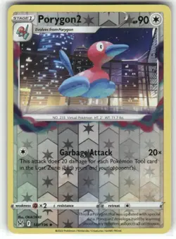 Porygon2 141//196 Lost Origin Reverse Holo Pokemon TCG - Image 1