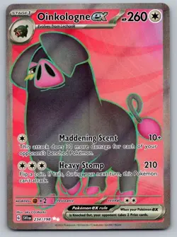 Oinkologne ex 234/198 Ultra Rare Scarlet & Violet Pokemon Near Mint - Image 1