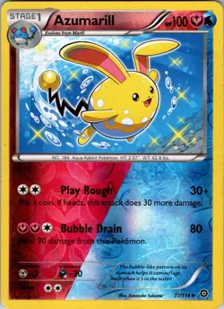MP Azumarill - Uncommon - Reverse Holo - Pokemon TCG - XY Steam Siege - 77/114 - Image 1