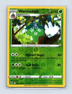 Wormadam 010/172 Rare Brilliant Stars Pokemon Reverse Holo Near Mint - Image 1