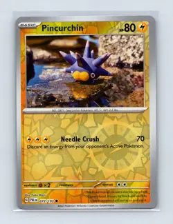 Pincurchin 072/193 Common Paldea Evolved Pokemon Reverse Holo Lightly Played - Image 1