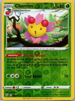 Cherrim 008/163 Holo Rare Battle Styles Pokemon Reverse Holo Lightly Played - Image 1