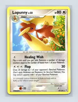 Lopunny 30/130 Rare Diamond & Pearl Pokemon Lightly Played - Image 1